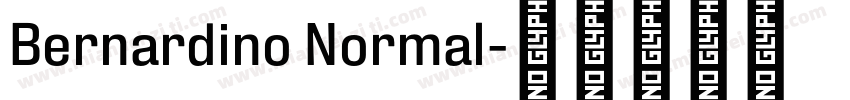 Bernardino Normal字体转换